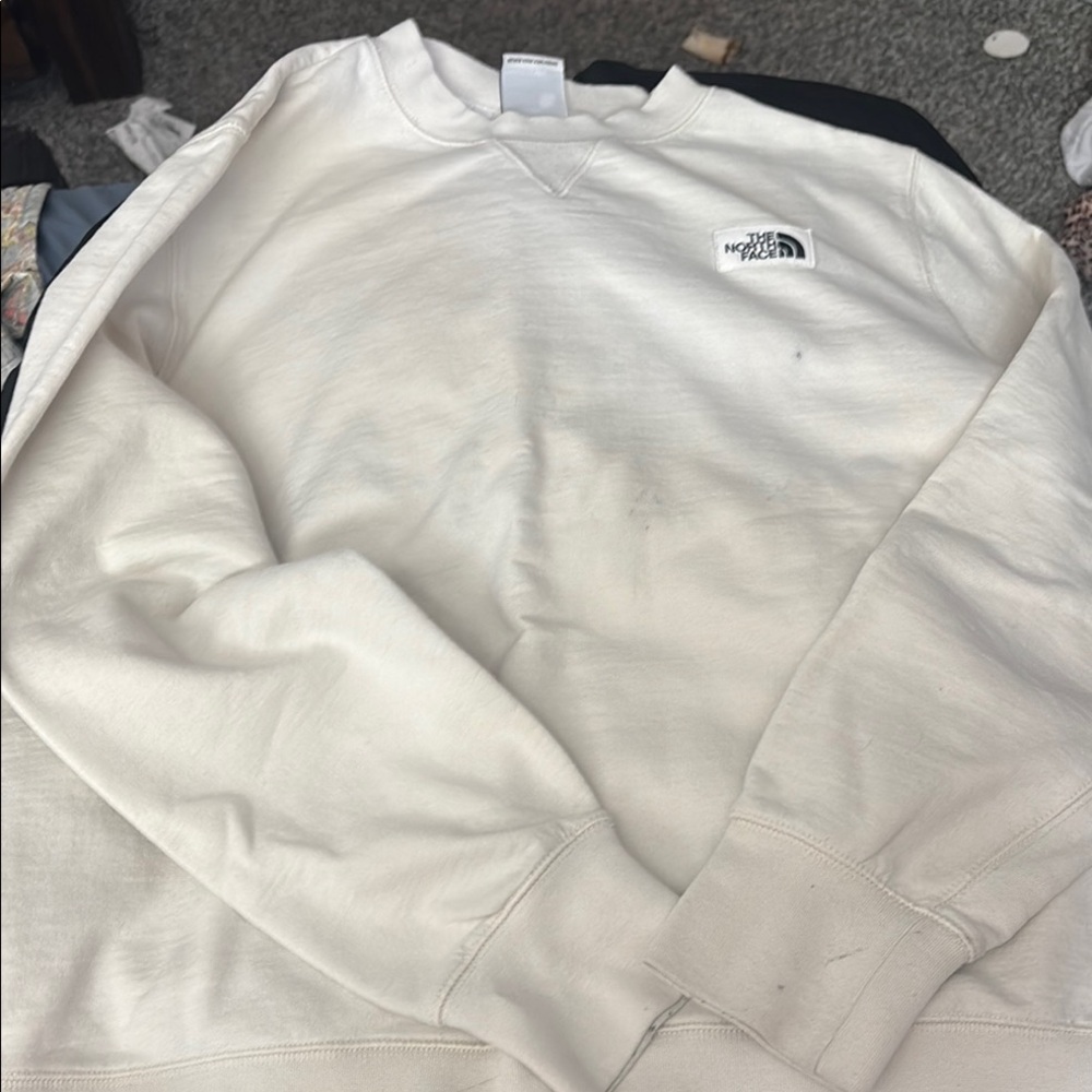 The North Face Men's Off-White Crewneck Sweater